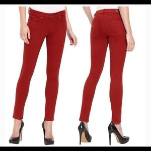Paige Denim Skyline Women’s Size 27 Red Skinny Jeans